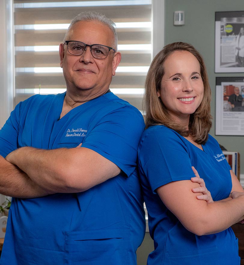 Dr. Donald Roman and Dr. Alissa Roman of Roman Dental Arts in Hackensack, NJ